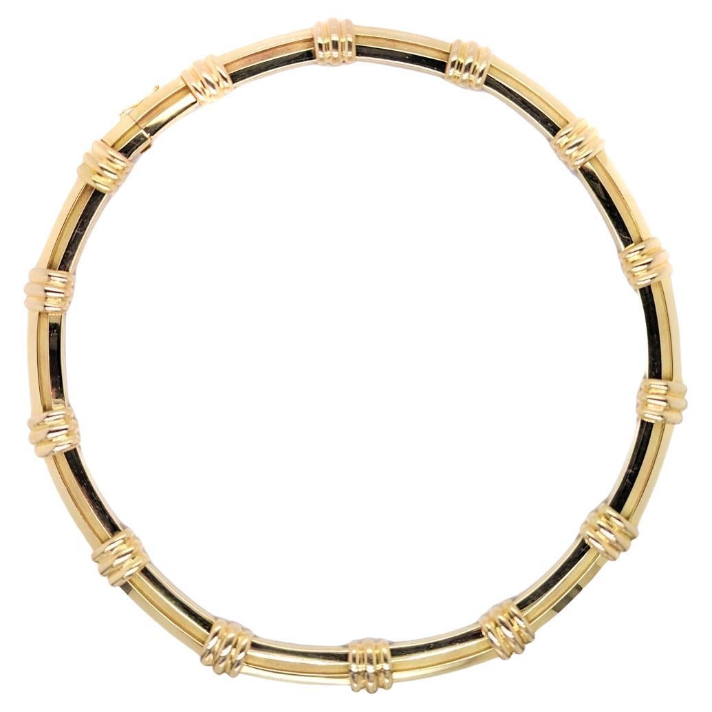 Tiffany & Co. 18K Gold Atlas Choker Necklace 1990s For Sale