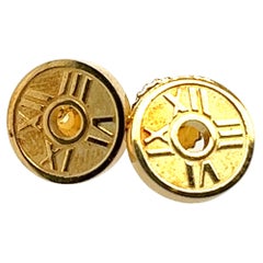Tiffany & Co 18k Gold Atlas Collection Studs