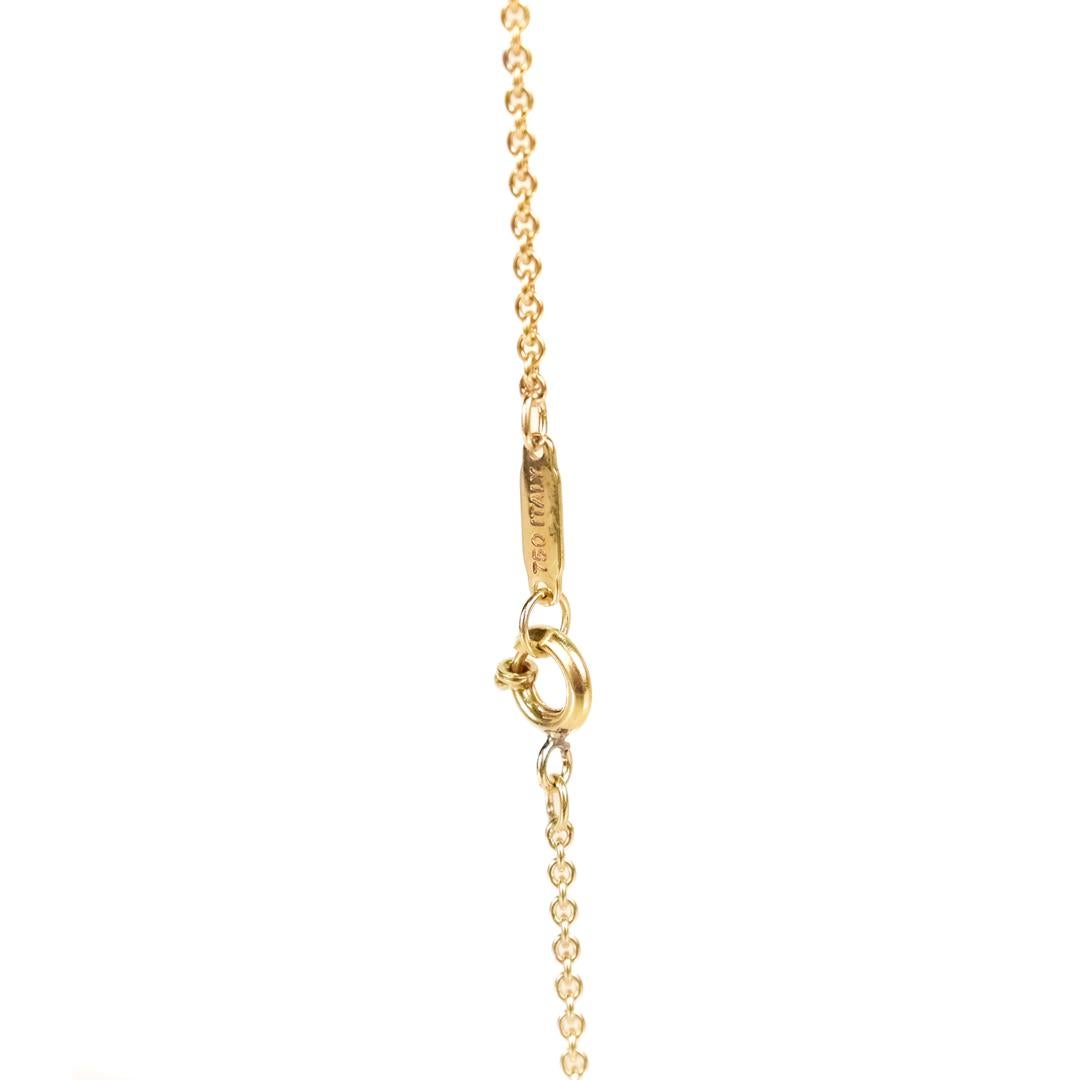 Tiffany & Co. 18K Gold Atlas Pendant Necklace 4
