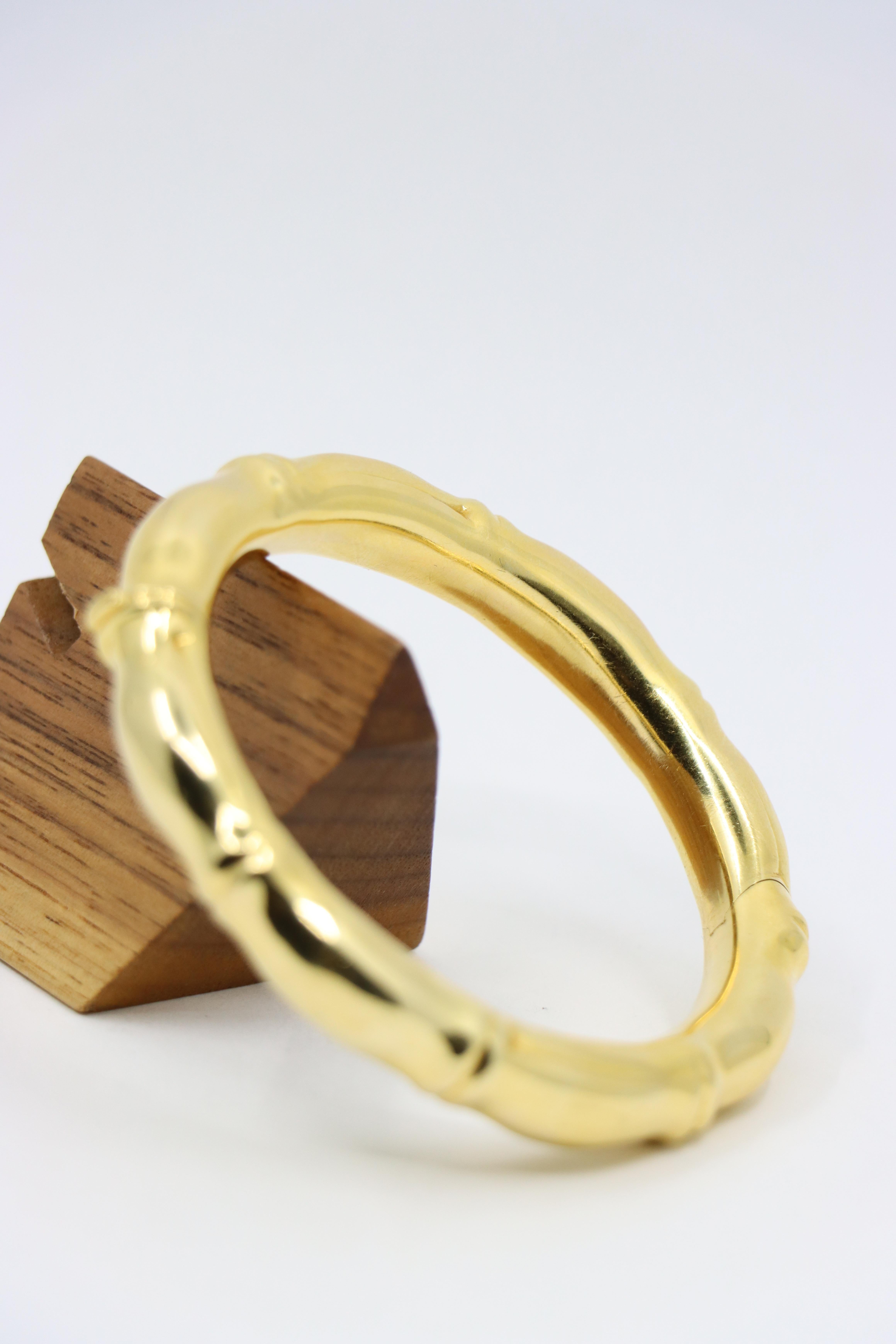 Tiffany & Co. Bracelet en or 18 carats et bambou en vente 6