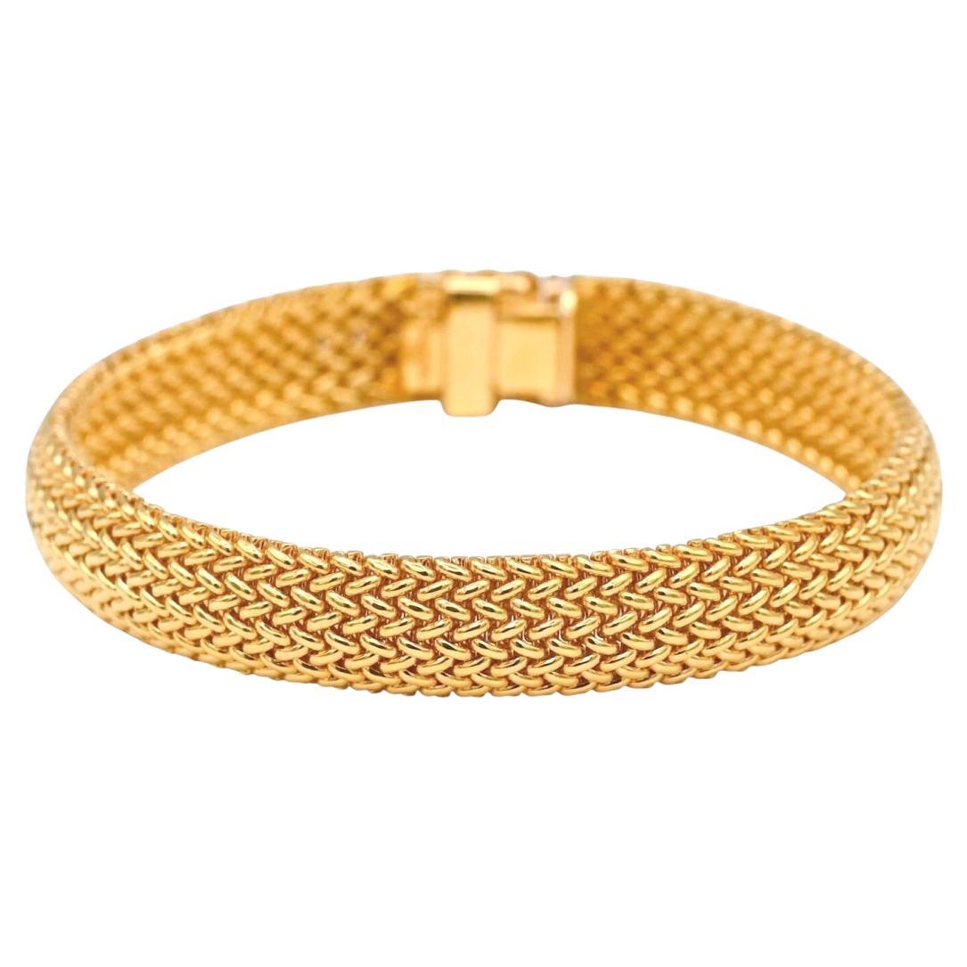 TIFFANY & Co. 18K Gold Braided Bracelet
