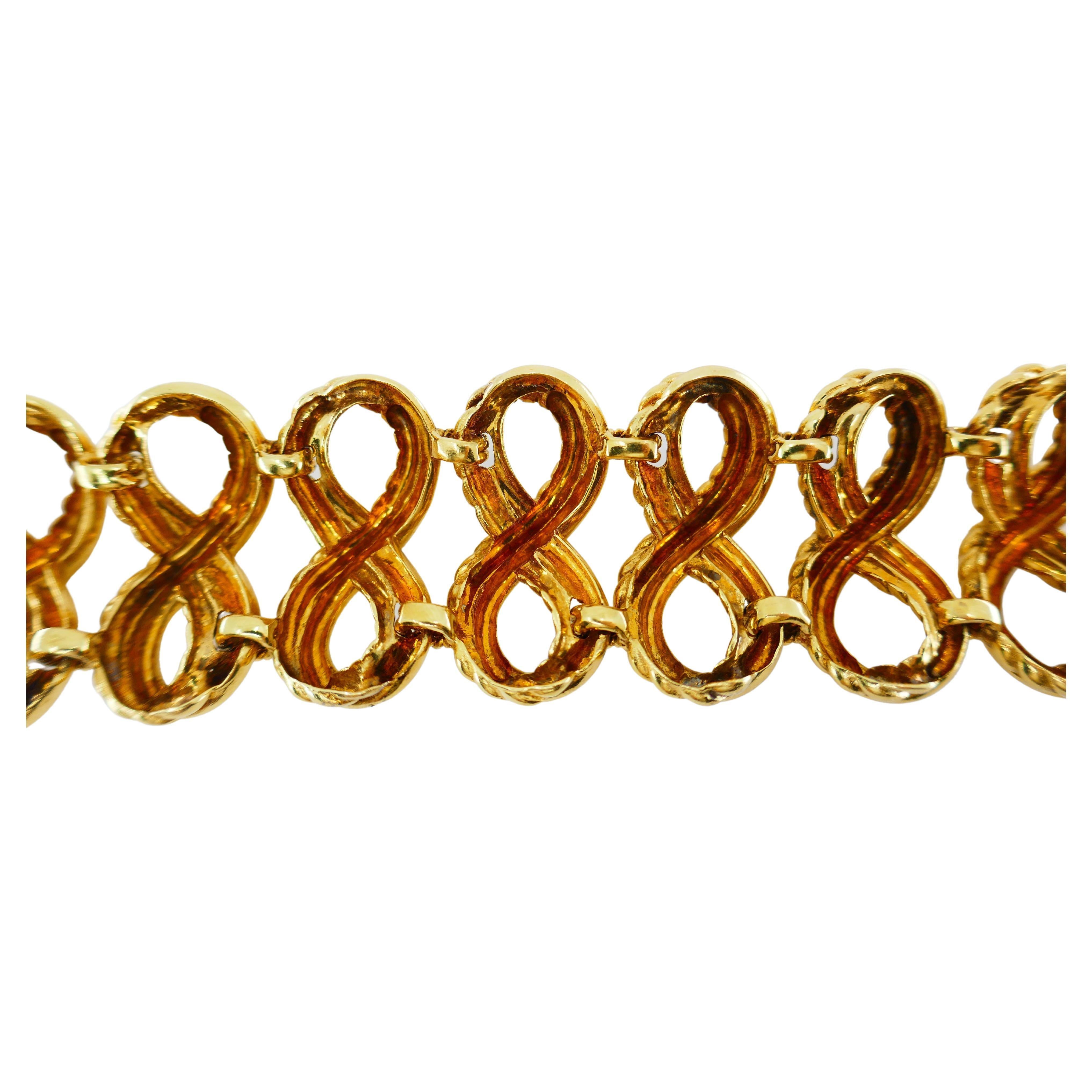 Women's Tiffany & Co. 18k Gold Cage Bracelet For Sale