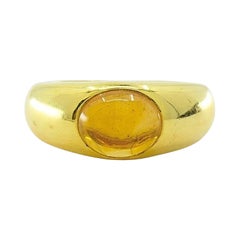Tiffany & Co. 18K Gold Citrine Cabochon Ring