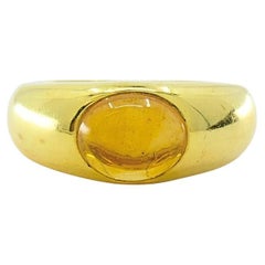 Tiffany & Co. 18K Gold Citrine Cabochon Ring