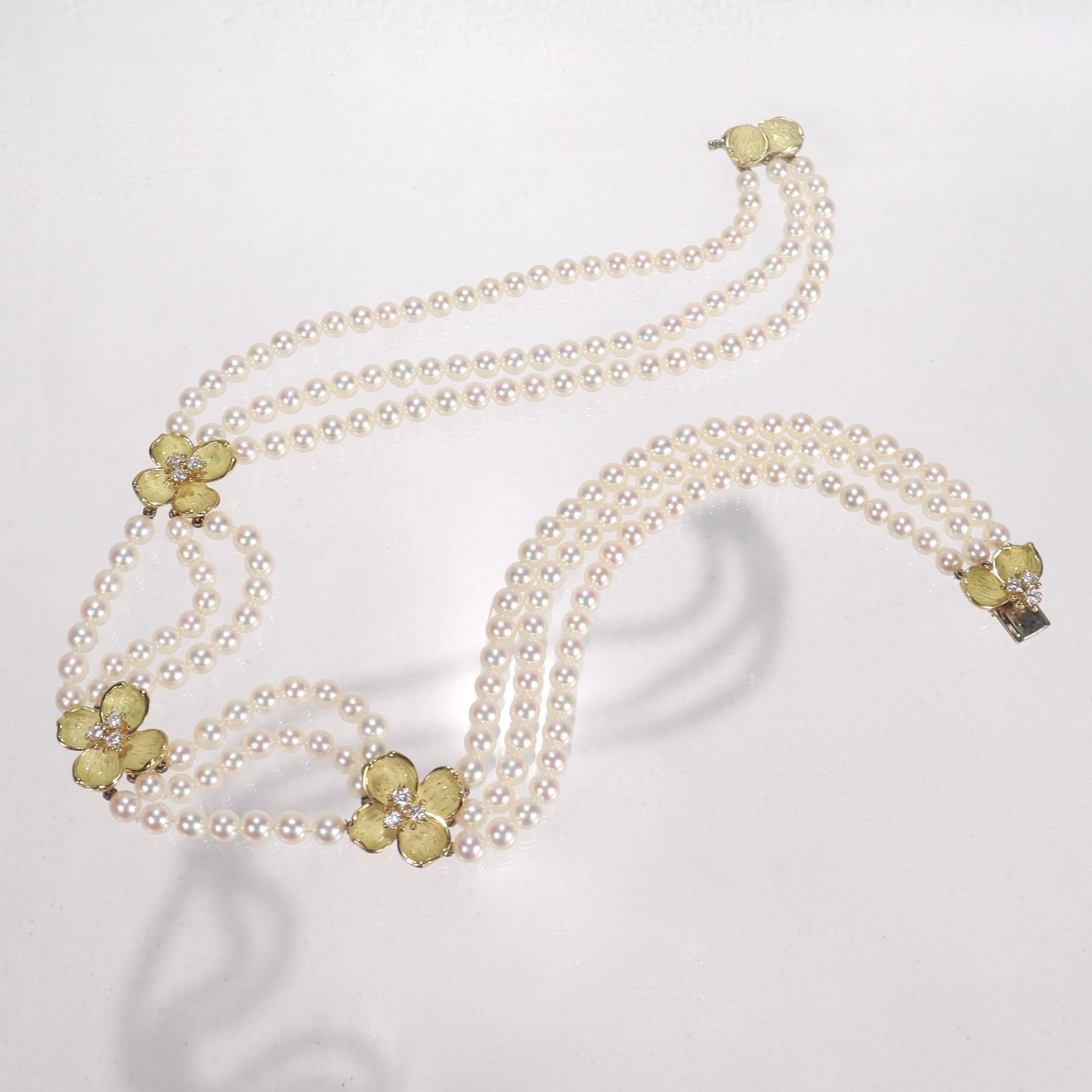 tiffany dogwood necklace