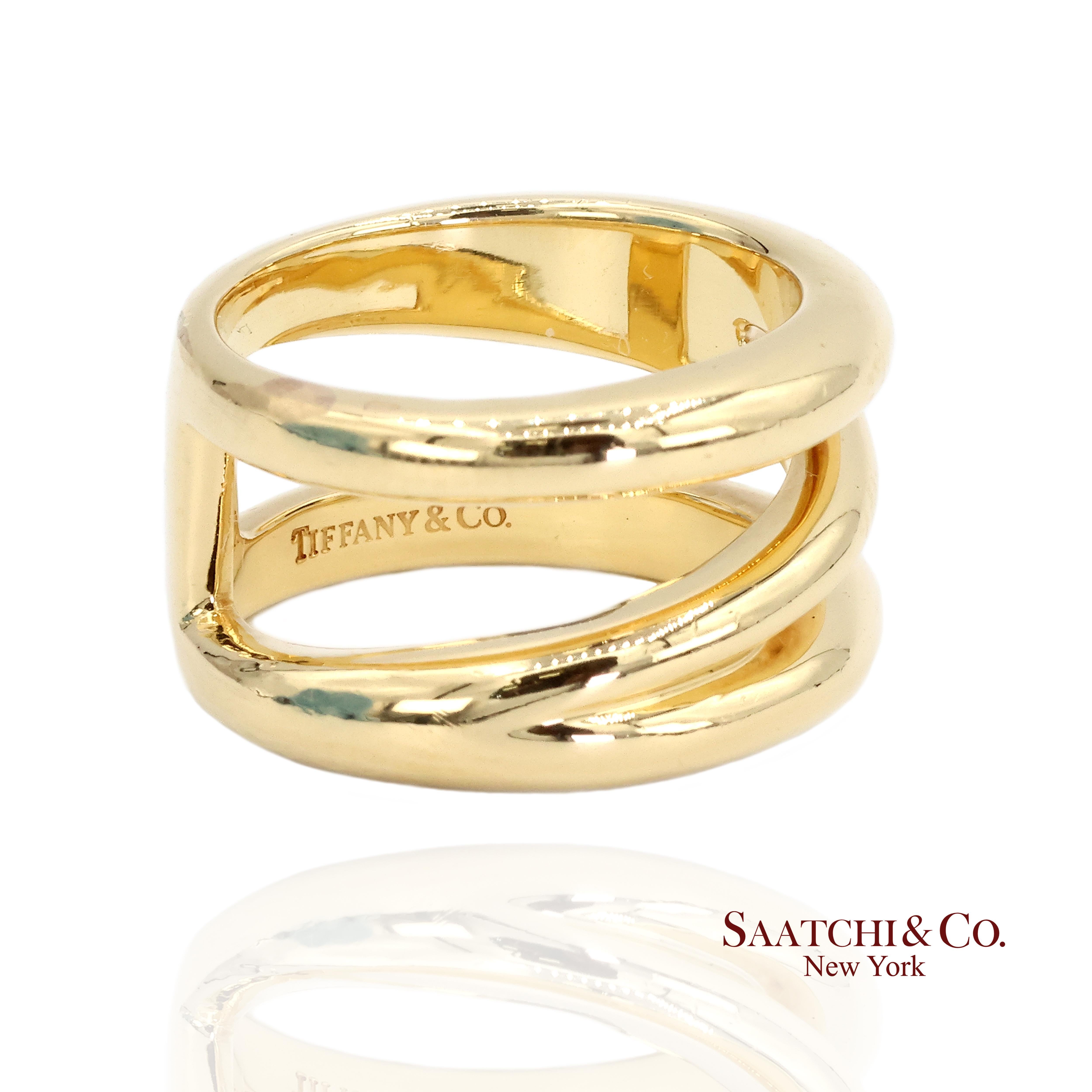 TIFFANY & Co. Anello d'oro

Tipo di metallo: Oro giallo 18k
Peso totale dell'articolo: 14,6 grammi
Misura dell'anello: 5,5 (ridimensionabile)
Dimensioni: Larghezza 12,0 mm X Lunghezza 22,0 mm X Altezza 3,0 mm
Scatola originale: Sì

ID interno: