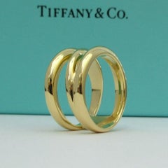 TIFFANY & Co. 18K Gold Diagonal Ring 7.5