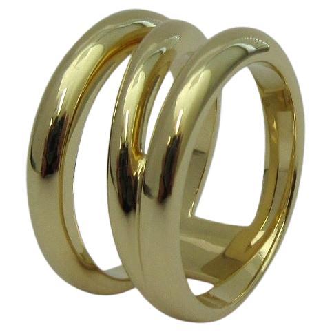 TIFFANY & Co. 18K Gold Diagonal Ring 7.5