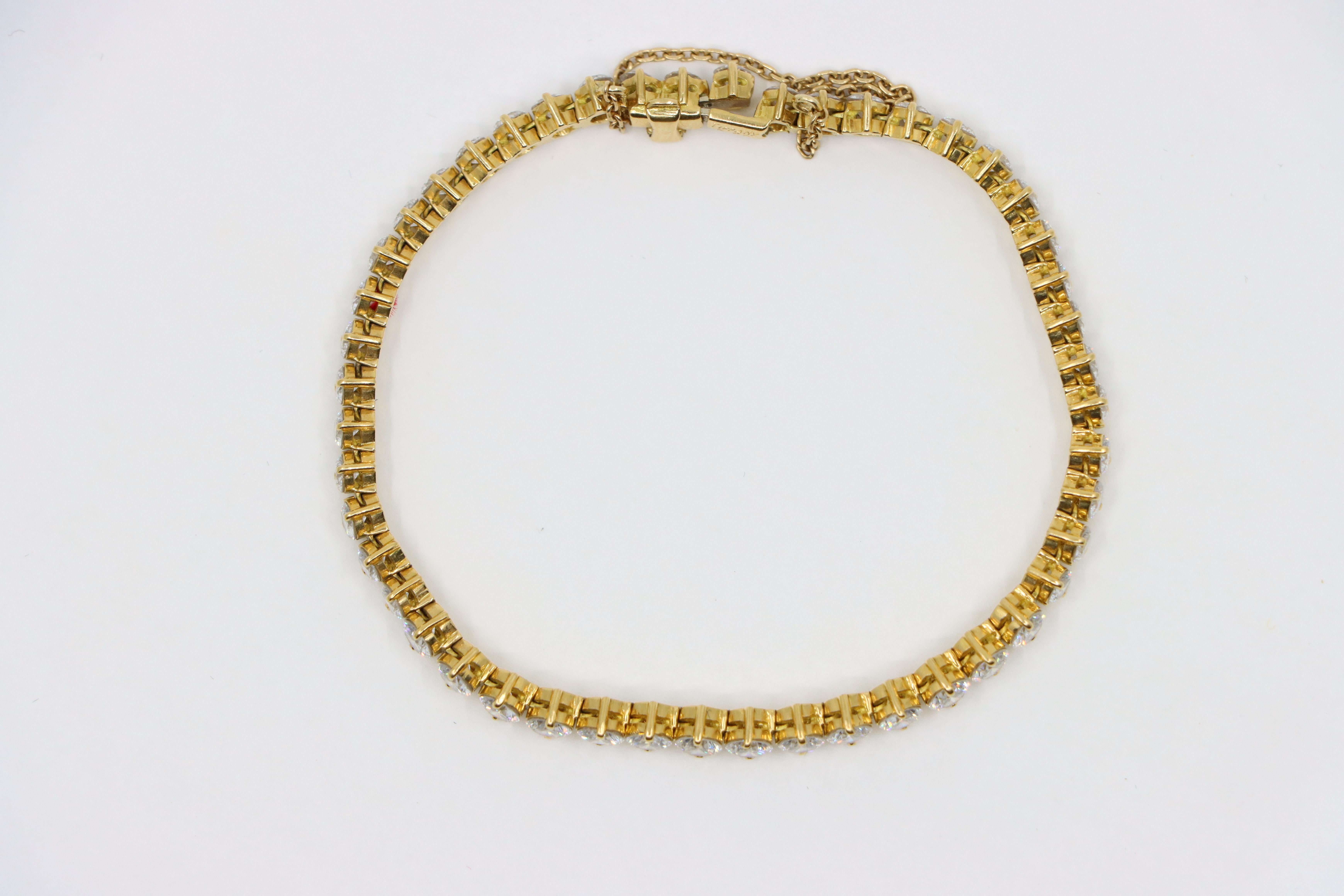 Tiffany & Co. Bracelet en or 18 carats avec diamants Unisexe en vente