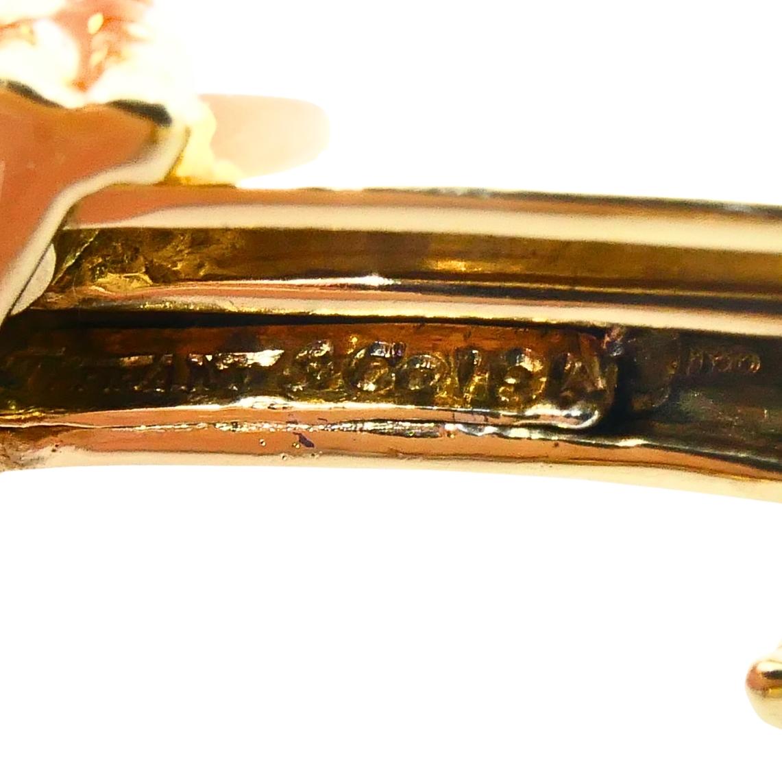 Tiffany & Co. Collana con collare di diamanti in oro 18k con disegno a corda in vendita 3