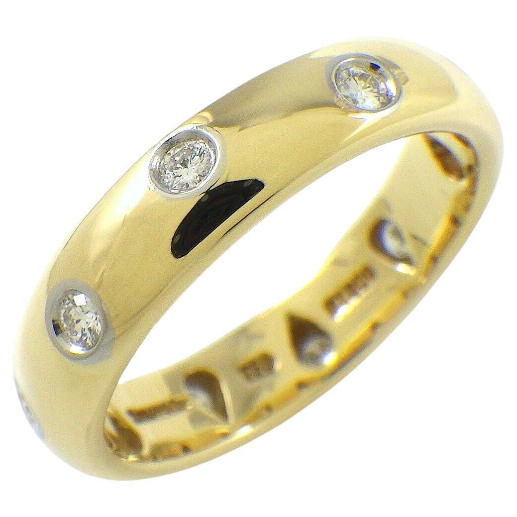 TIFFANY & Co. 18K Gold Diamant Etoile 4mm Bandring 6,5, TIFFANY & Co.