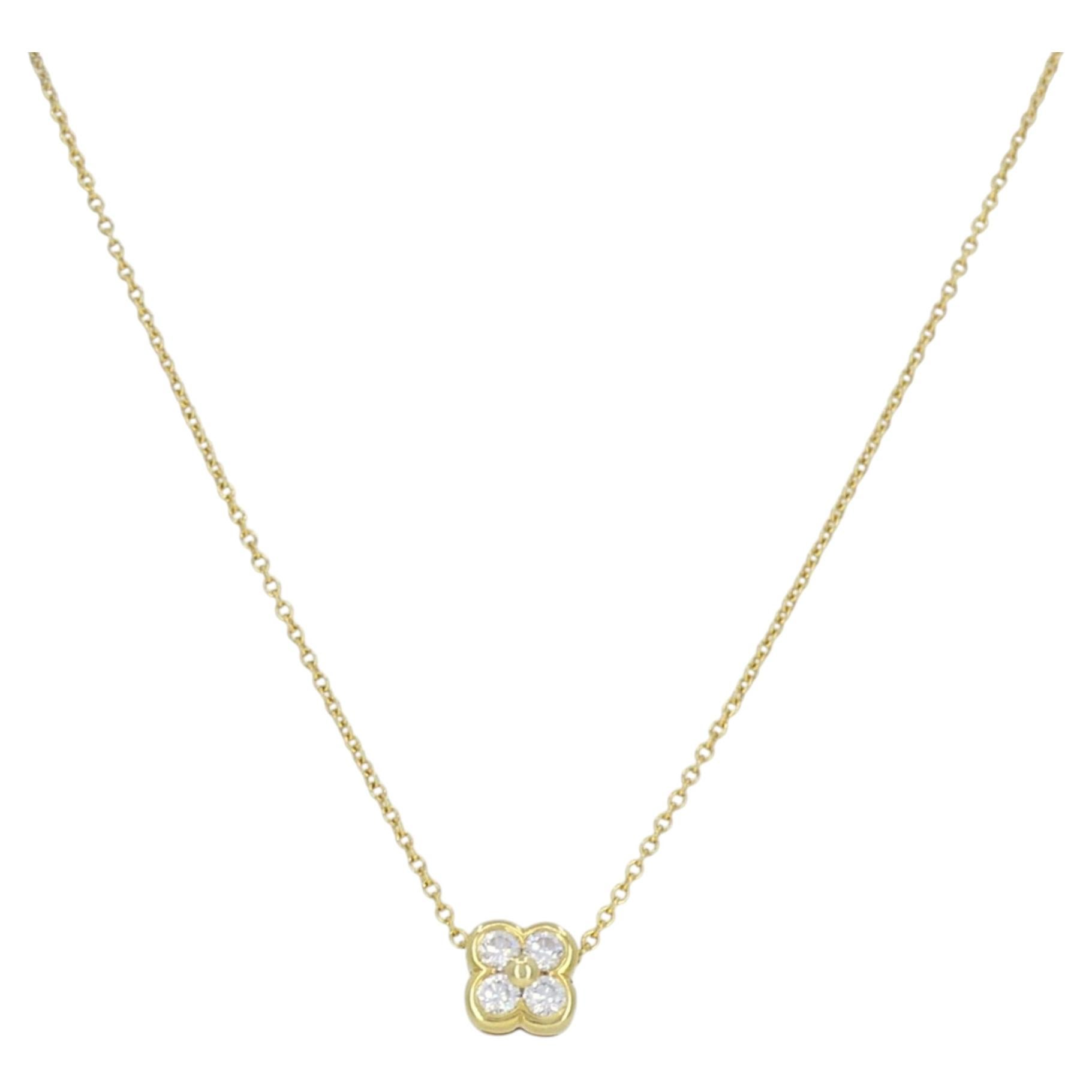 Collana con ciondolo a forma di fiore in oro 18k di Tiffany & Co.