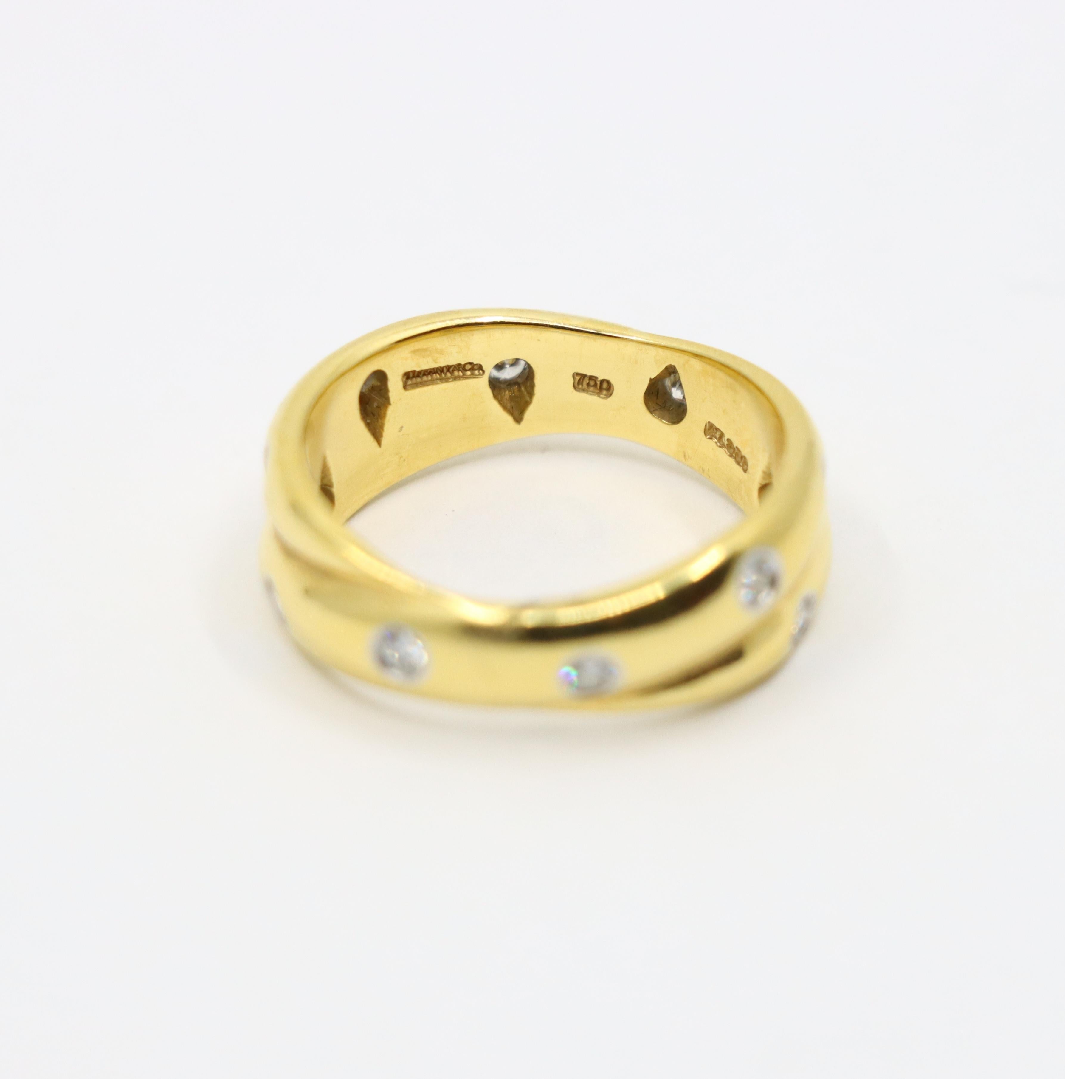 Tiffany & Co. Bague Melody en or 18 carats avec diamants en vente 1