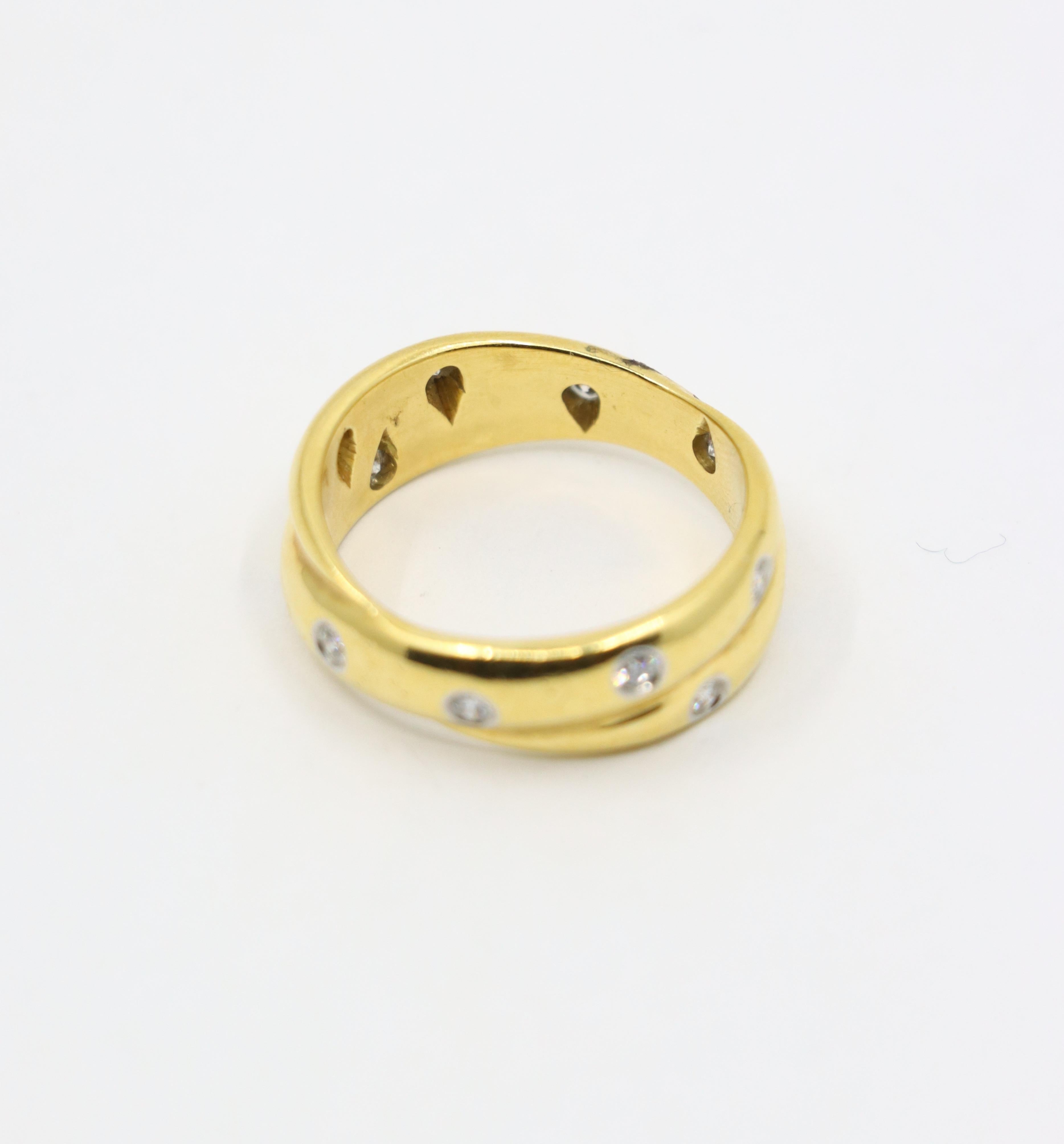 Tiffany & Co. Bague Melody en or 18 carats avec diamants en vente 3
