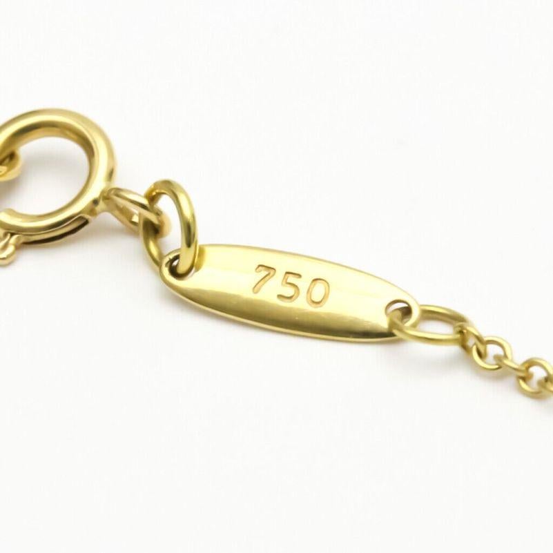 TIFFANY & Co. Elsa Peretti 18K Gold Tag Pendant Necklace For Sale 2