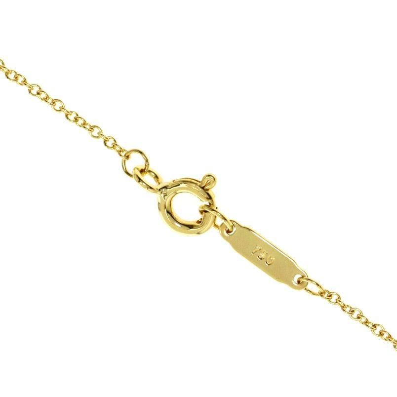Tiffany & Co. 18k Gold Diamond Signature x Pendant Necklace 1