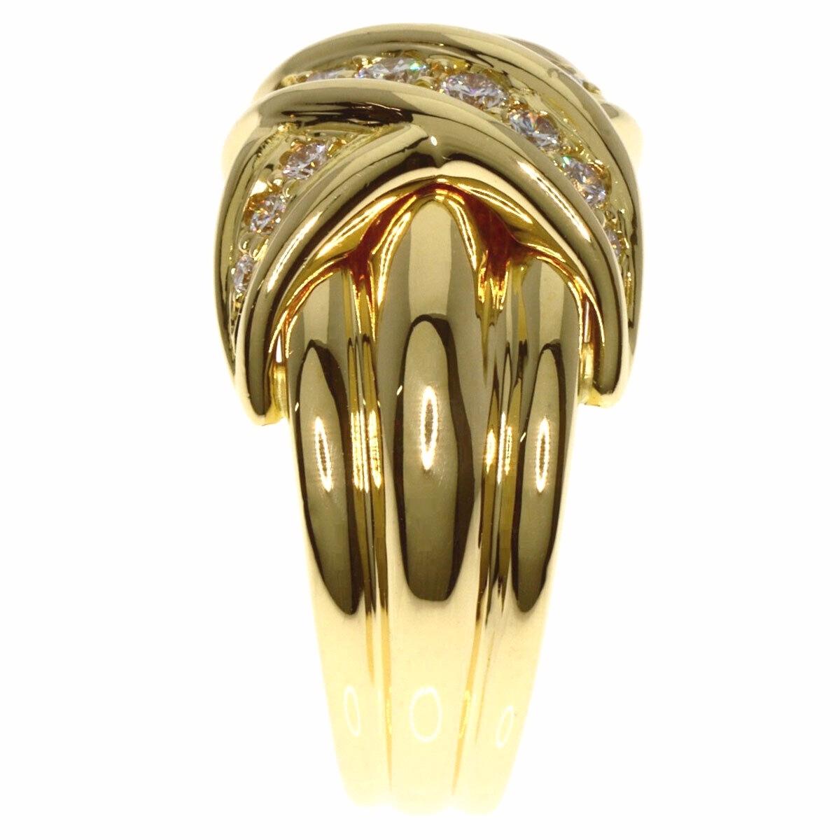 Tiffany & Co. Golding & Co. 18K Diamond Signature X Ring 5.5, version plus large et plus lourde Excellent état - En vente à Los Angeles, CA