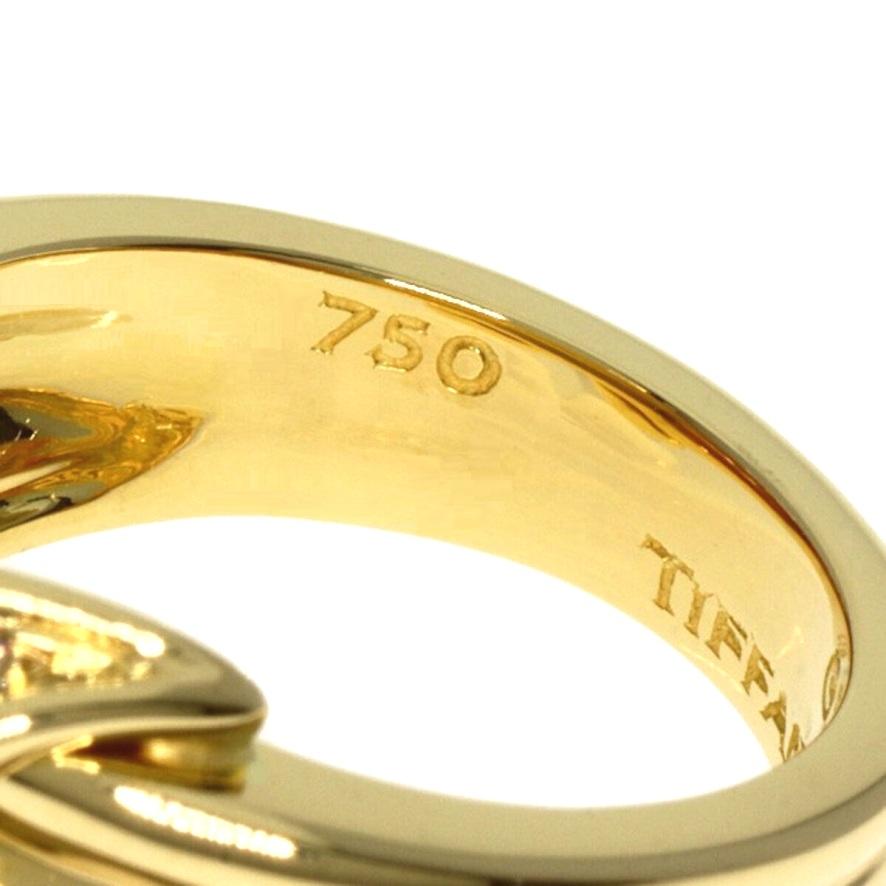 Tiffany & Co. Golding & Co. 18K Diamond Signature X Ring 5.5, version plus large et plus lourde en vente 2