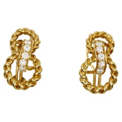 Pendientes Twist de Diamantes en Oro de 18 K Tiffany & Co.