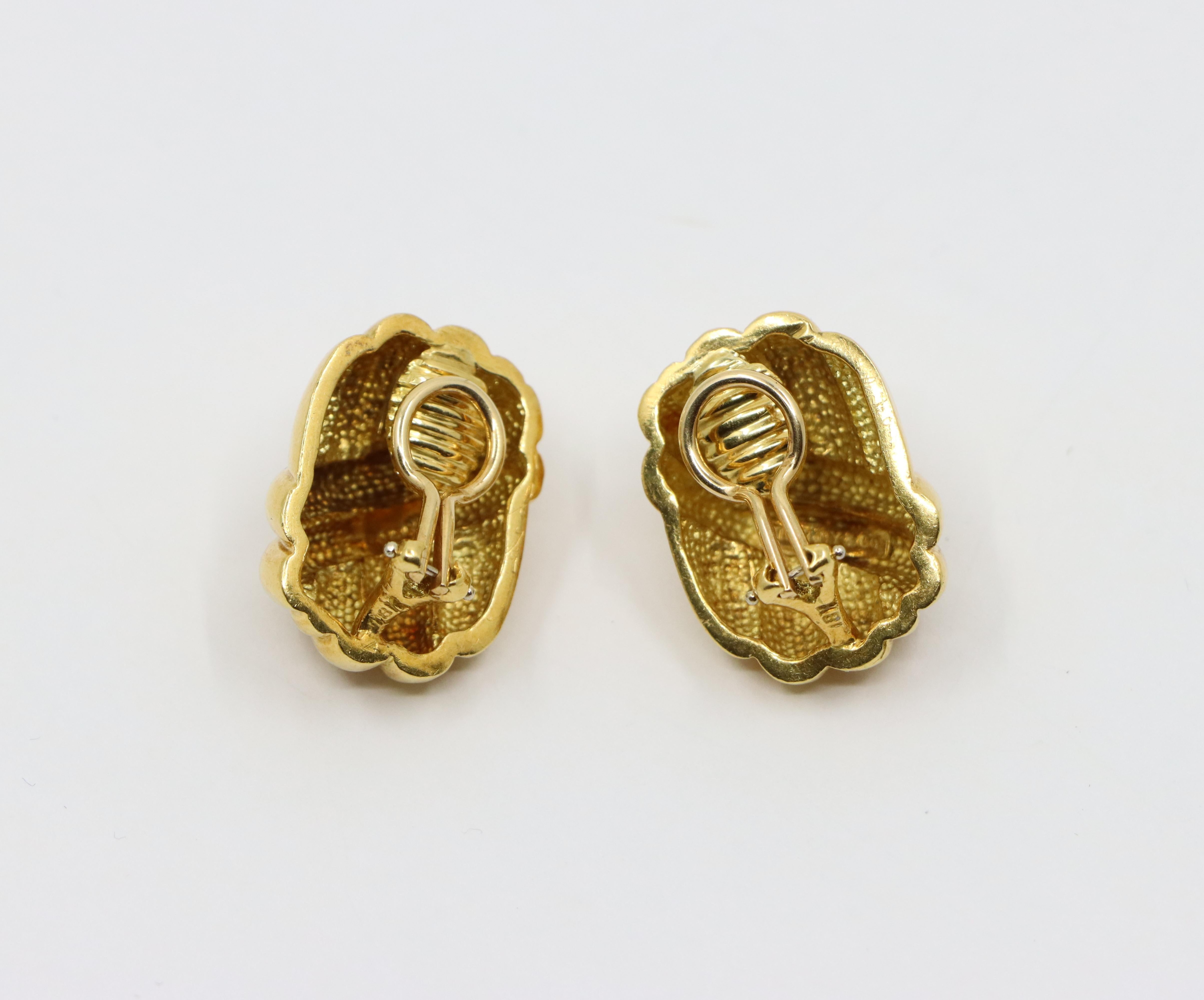 Tiffany & Co. 18K Gold Earrings For Sale 4