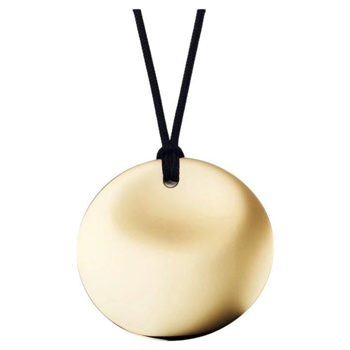 Pearl and Disc Layered Pendant Necklace in Gold | Lisa Angel