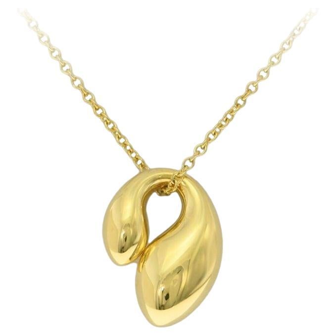 Peora Garnet & Citrine Double Teardrop Pendant Necklace - 925 Sterling Silver, 1.50 Carats, 18 Inch Chain, Gift Box
