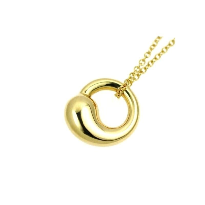 TIFFANY & Co. 18K Gold Elsa Peretti 12mm Eternal Circle Pendant Necklace

Metal: 18K yellow gold
Chain: 16