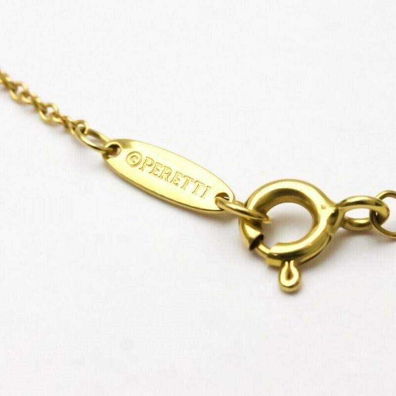 TIFFANY & Co. 18K Gold Elsa Peretti 12mm Eternal Circle Pendant Necklace 1
