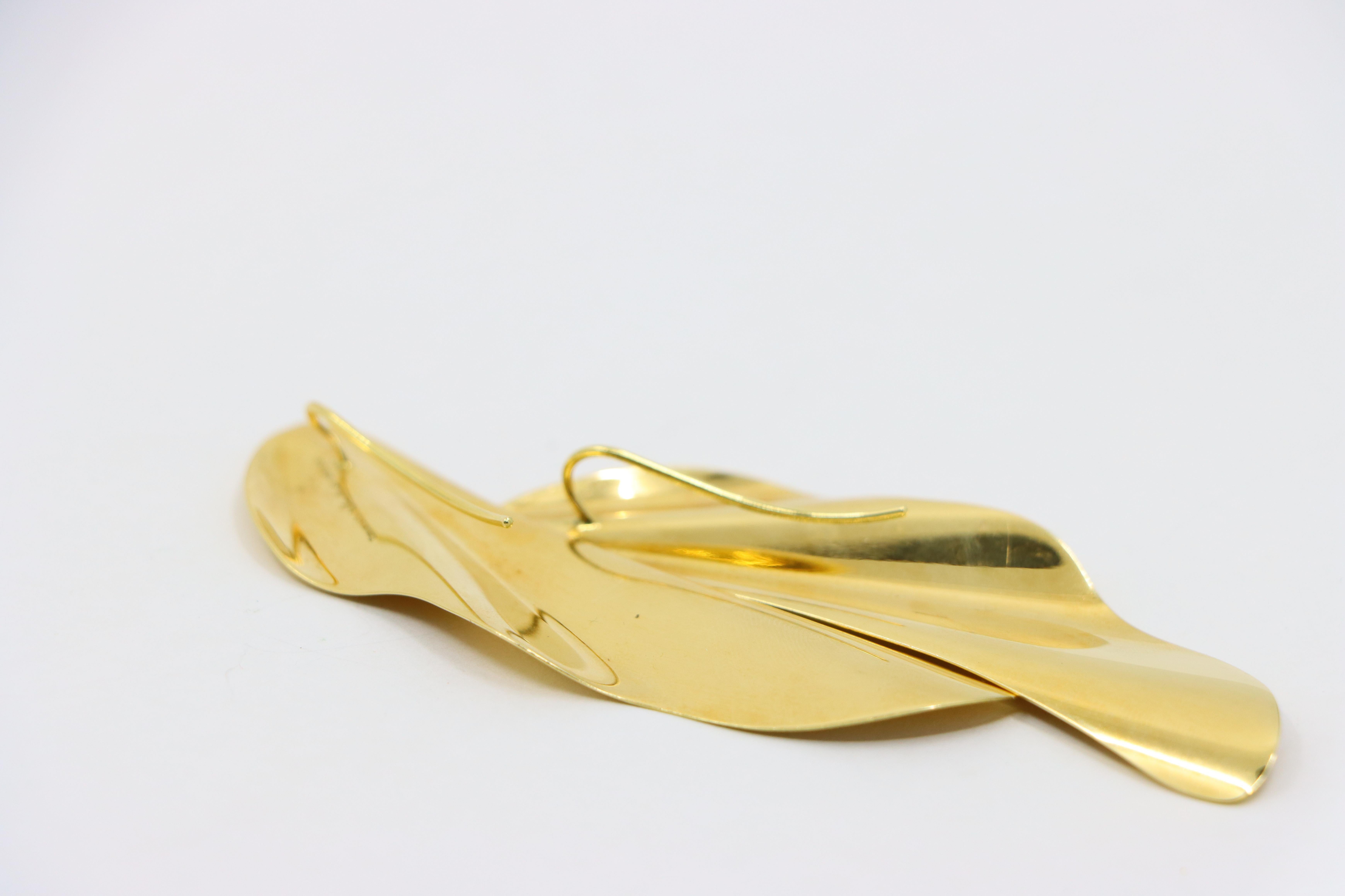 Tiffany & Co. 18K Gold Elsa Peretti High Tide Ohrringe 6