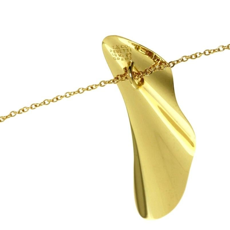 Women's Tiffany & Co. 18k Gold Elsa Peretti High Tide Pendant Necklace