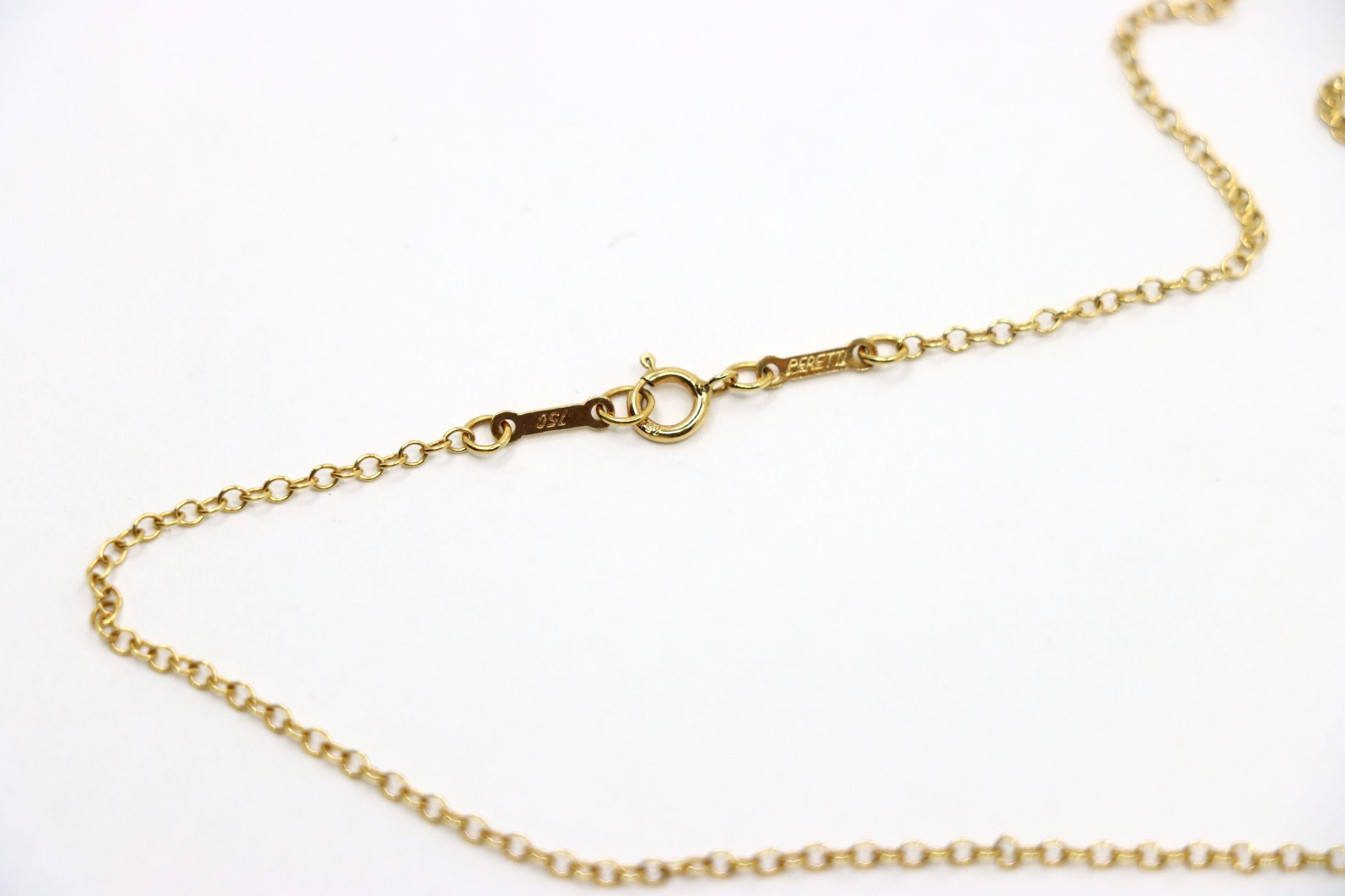 Tiffany & Co., collier pendentif Elsa Peretti Open Heart en or 18 carats en vente 8