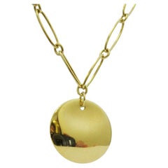 Tiffany & Co. 18Karat Gold Elsa Peretti Round Charm Oval Link Bracelet