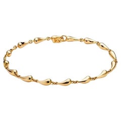 Tiffany & Co. 18k Gold Elsa Peretti Teardrop Link Bracelet