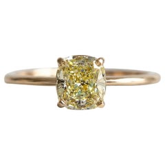 Tiffany & Co. 18K Gold Fancy Intense Yellow Diamond Engagement Ring