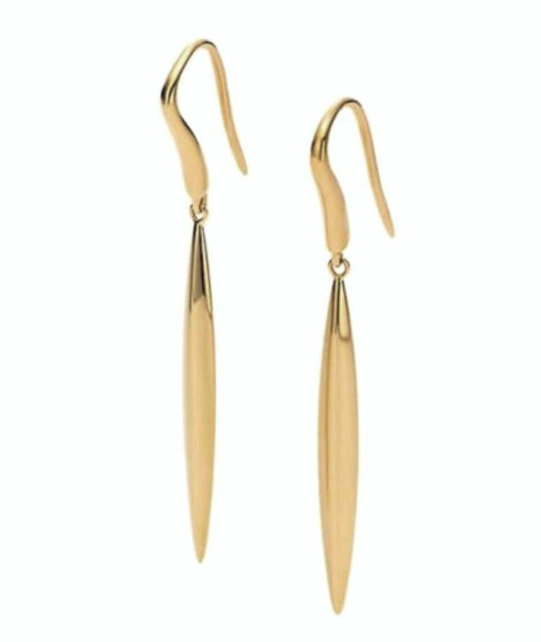 Orecchini con piume in oro 18 carati di Tiffany & Co.

Metallo: oro 18 carati
Misura: 47 mm (1,85