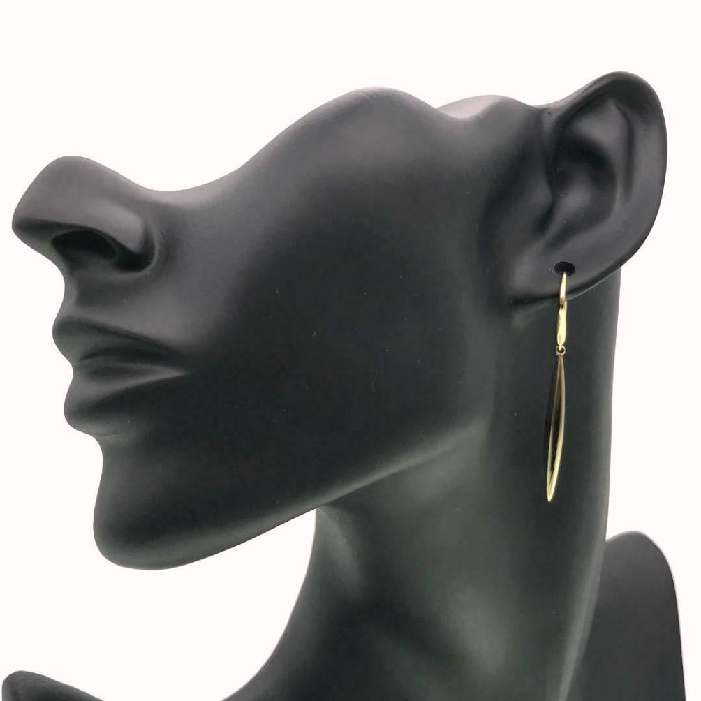 TIFFANY & Co. 18K Gold Feather Earrings For Sale 4