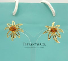 TIFFANY & Co. Boucles d'oreilles Fireworks en or 18 carats et citrine