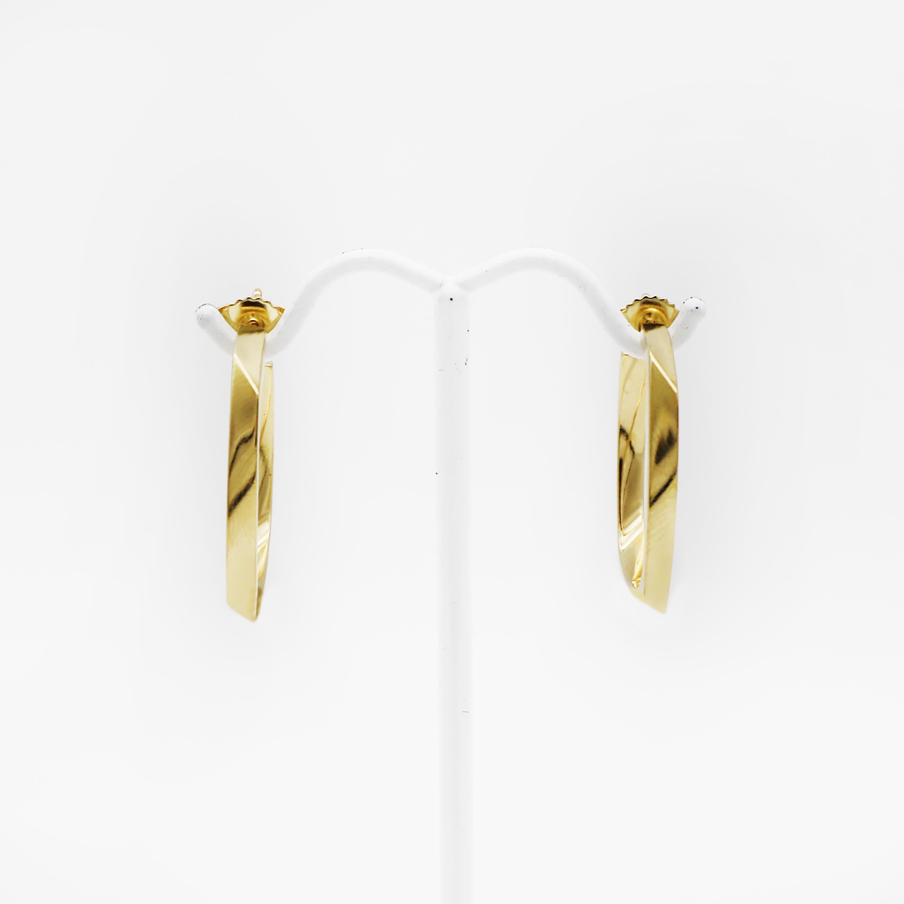 Tiffany & Co Boucles d'oreilles en or 18 carats Frank Gehry for Tiffany & Co. Bon état - En vente à San Fernando, CA