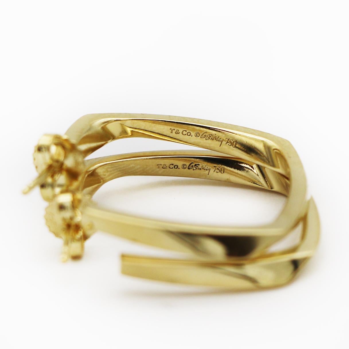 Tiffany & Co Boucles d'oreilles en or 18 carats Frank Gehry for Tiffany & Co. en vente 1