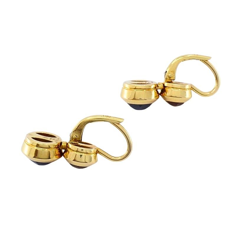 Tiffany & Co. 18k  Orecchini pendenti in oro con granato e citrino in vendita 1