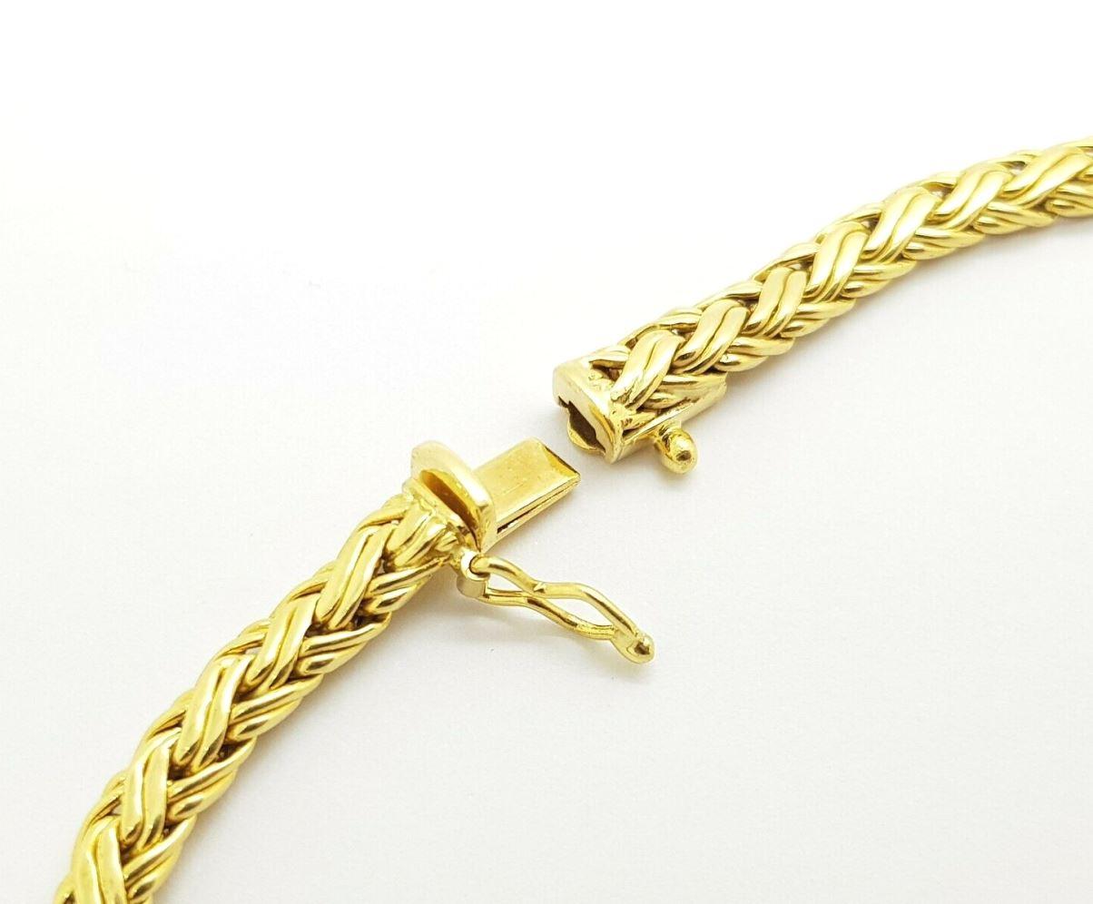 TIFFANY & Co. 18K Gold Graduated Weave Necklace  For Sale 1