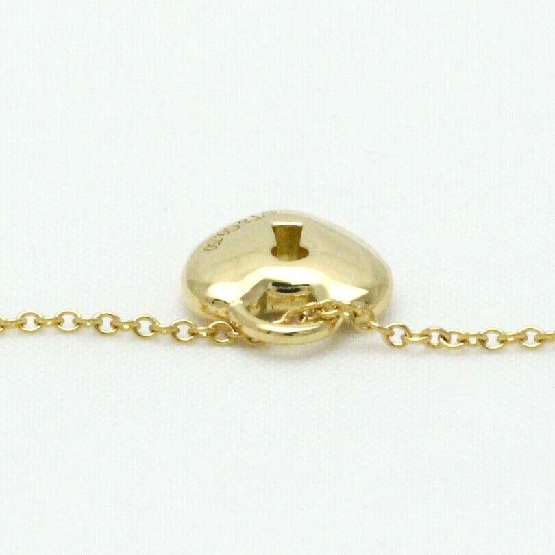 TIFFANY & Co. 18 Karat Gold Herzschloss-Halskette mit Anhänger im Angebot 2