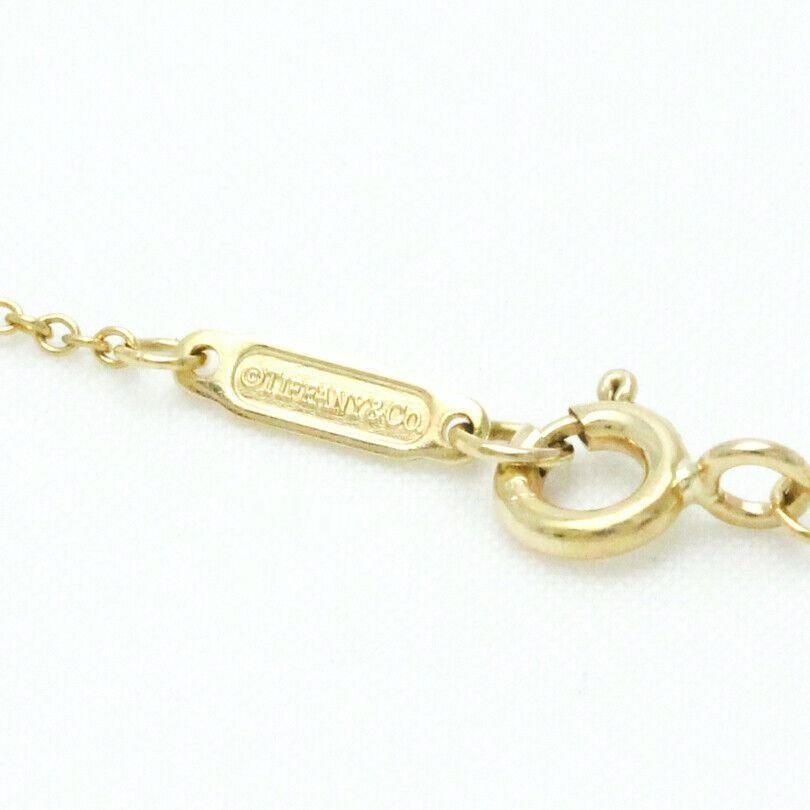 TIFFANY & Co. 18K Gold Heart Lock Pendant Necklace For Sale 2