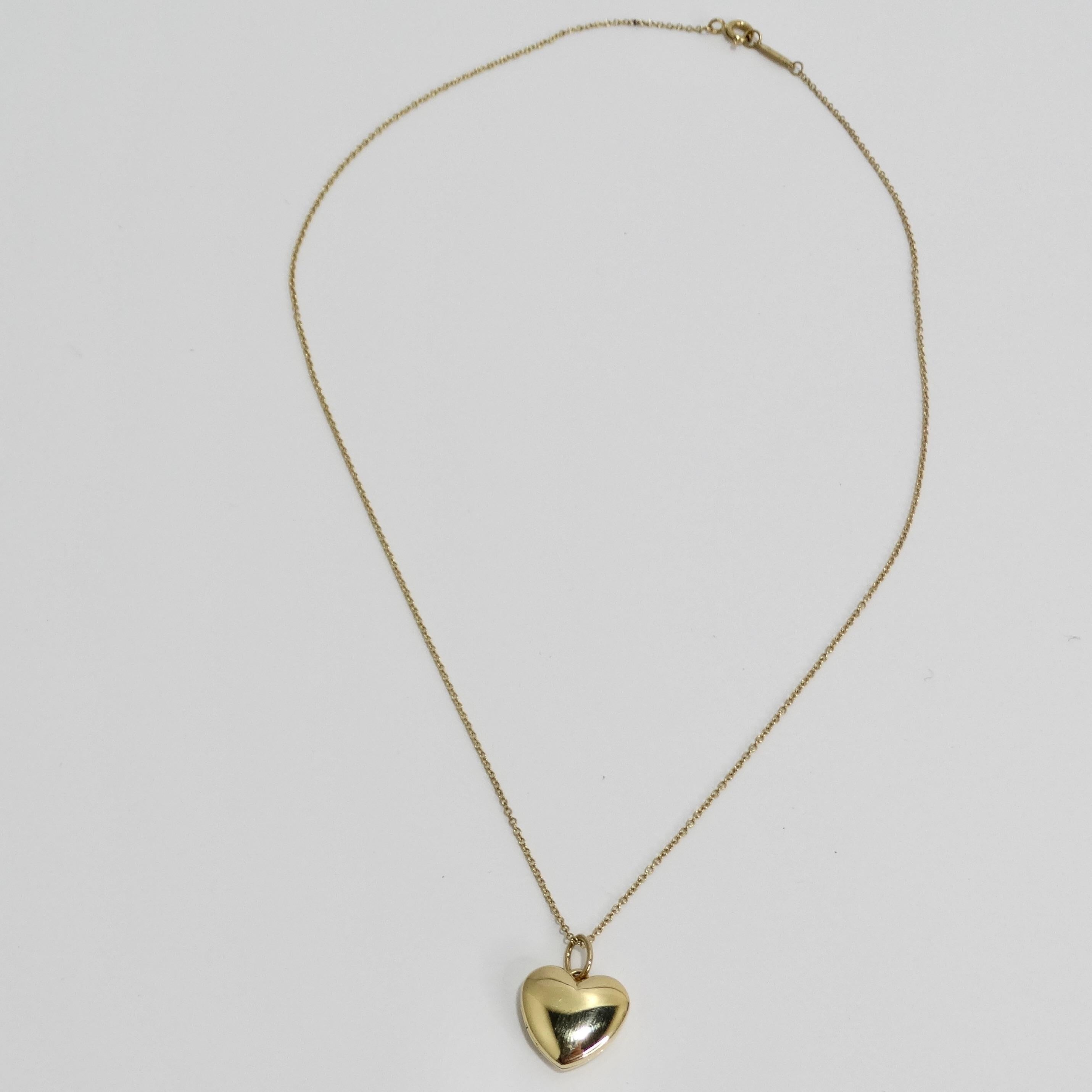 Tiffany & CO 18K Gold Heart Locket 1