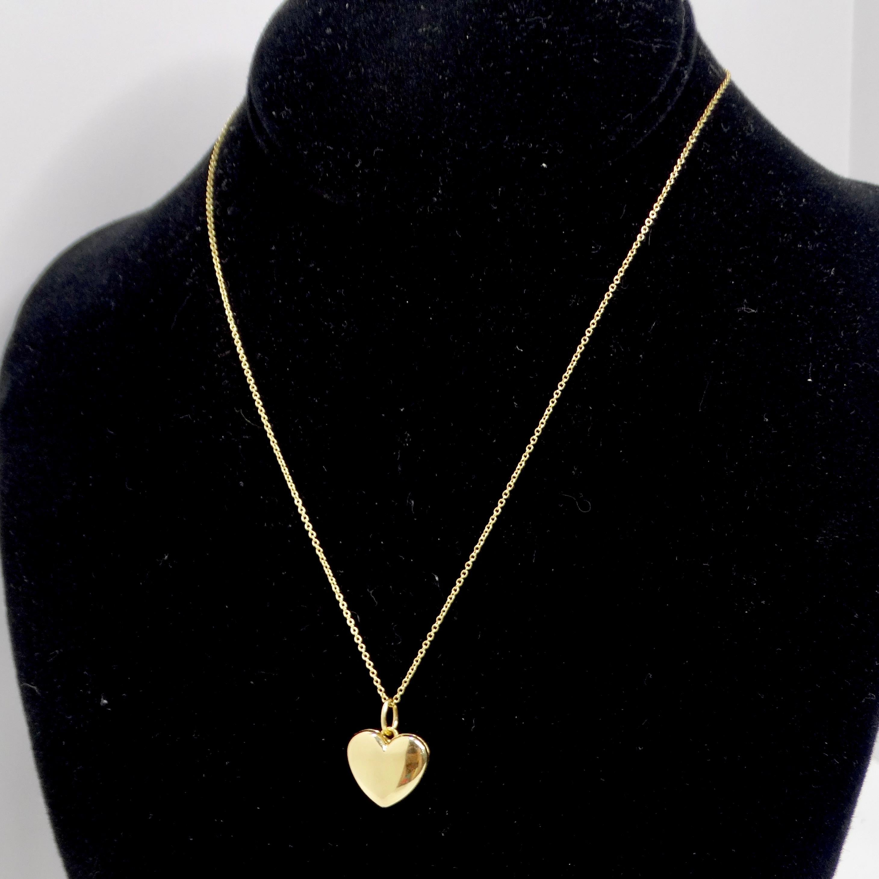 Tiffany & CO 18K Gold Heart Locket 6