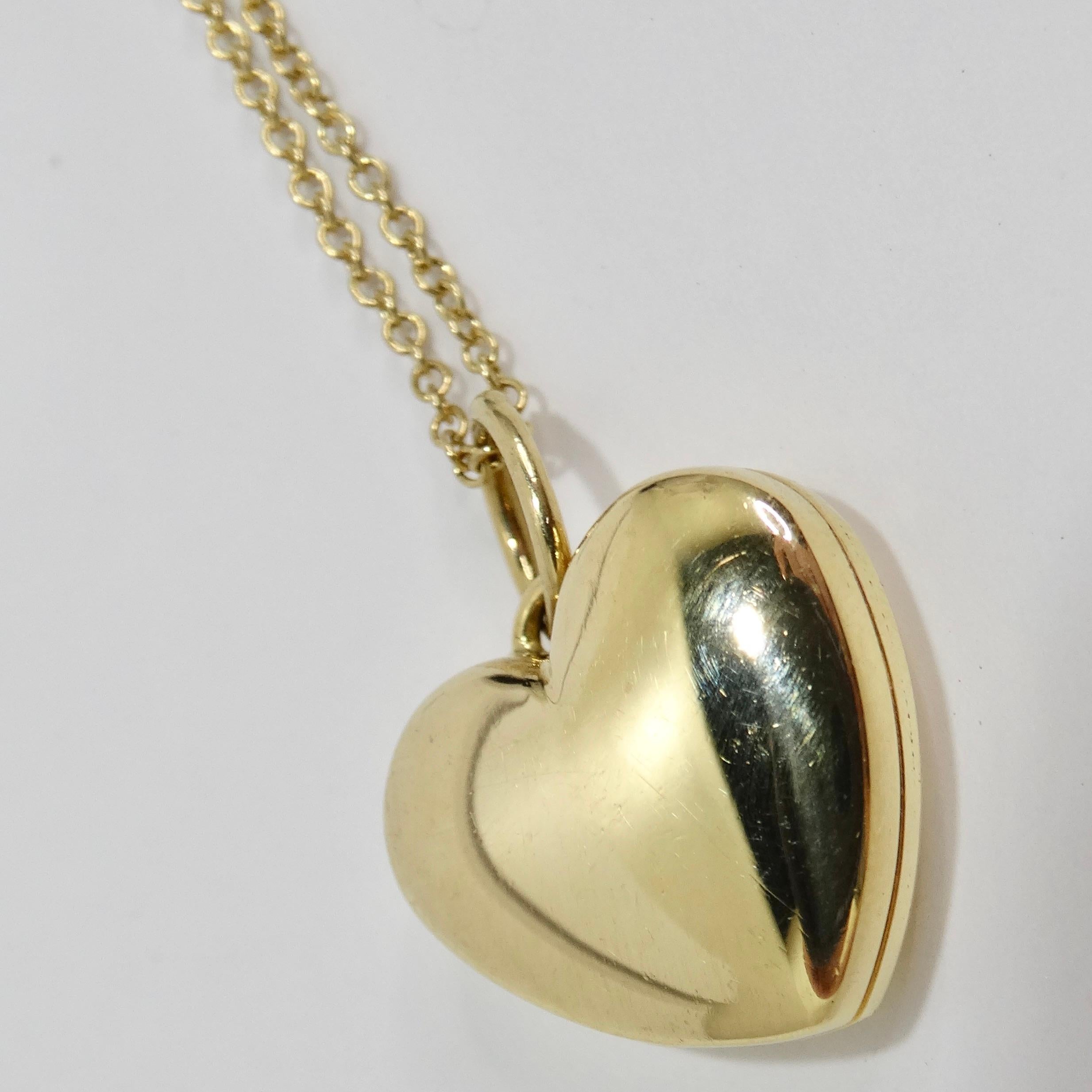 gold heart locket tiffany