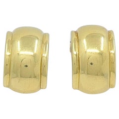 Tiffany & Co. 18k Gold Huggie Hoop Earrings