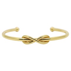 Tiffany & Co. 18 Karat Gold Unendlichkeits-Manschettenarmband