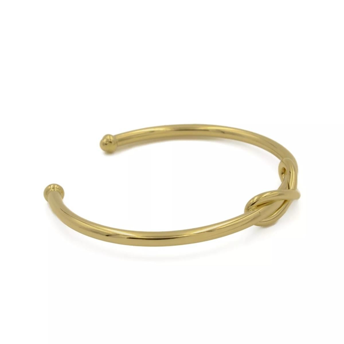 Women's TIFFANY & Co. 18K Gold Infinity Cuff For Sale