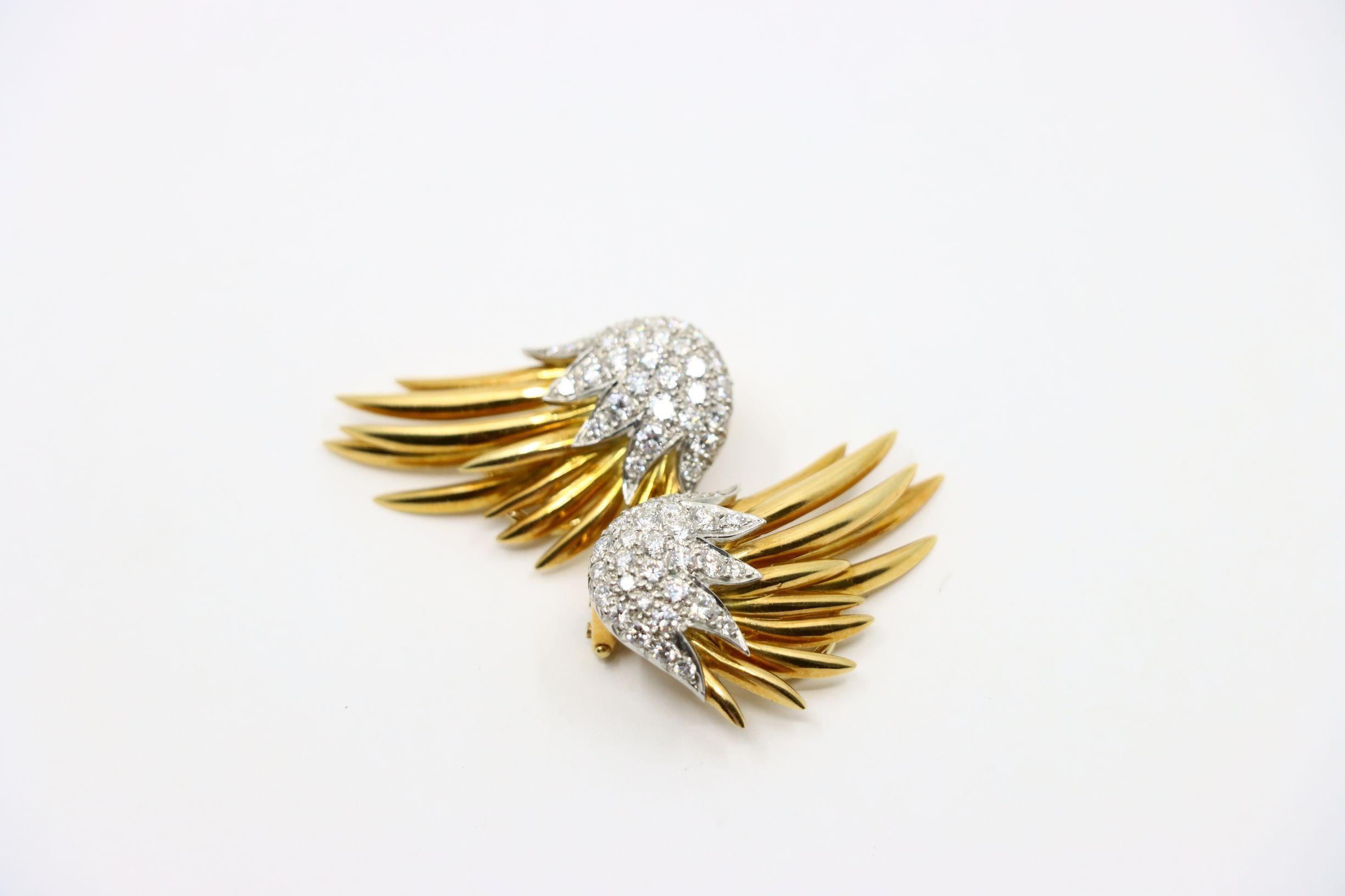 Tiffany & Co. 18K Gold Jean Schlumberger Flame Earrings 7